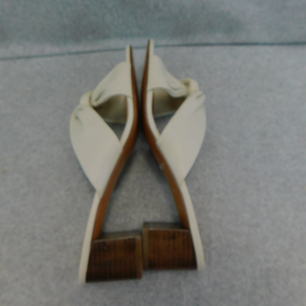 J. Jill Womens Sandal Soleil Knotted Block-Heels Bone Size 10 Shoe - Picture 7 of 9
